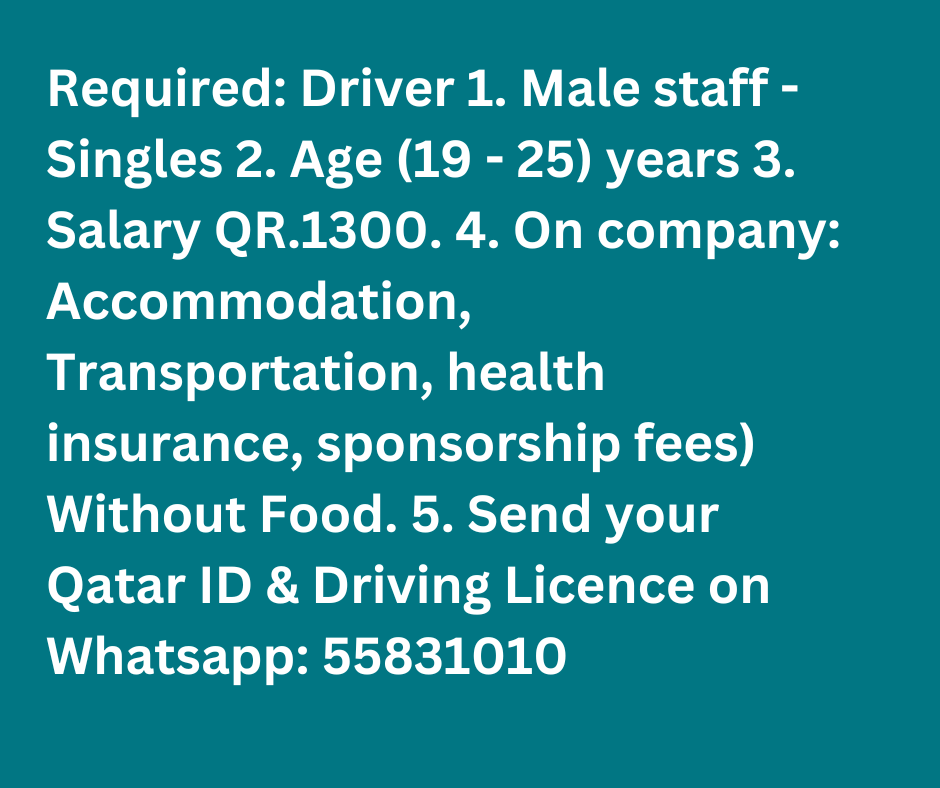 Exciting job opportunities in Qatar. 