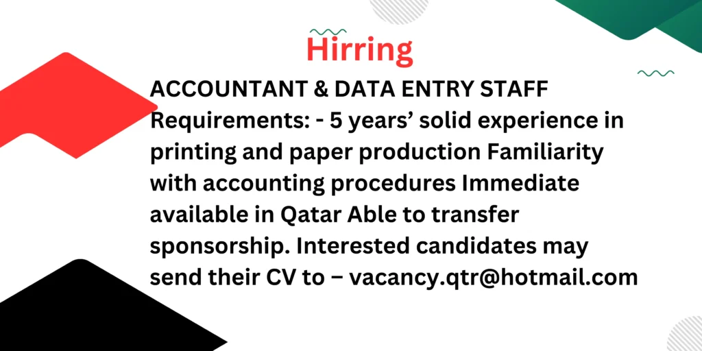 this is also photo in text format and it jobs about accountant and data entry staff