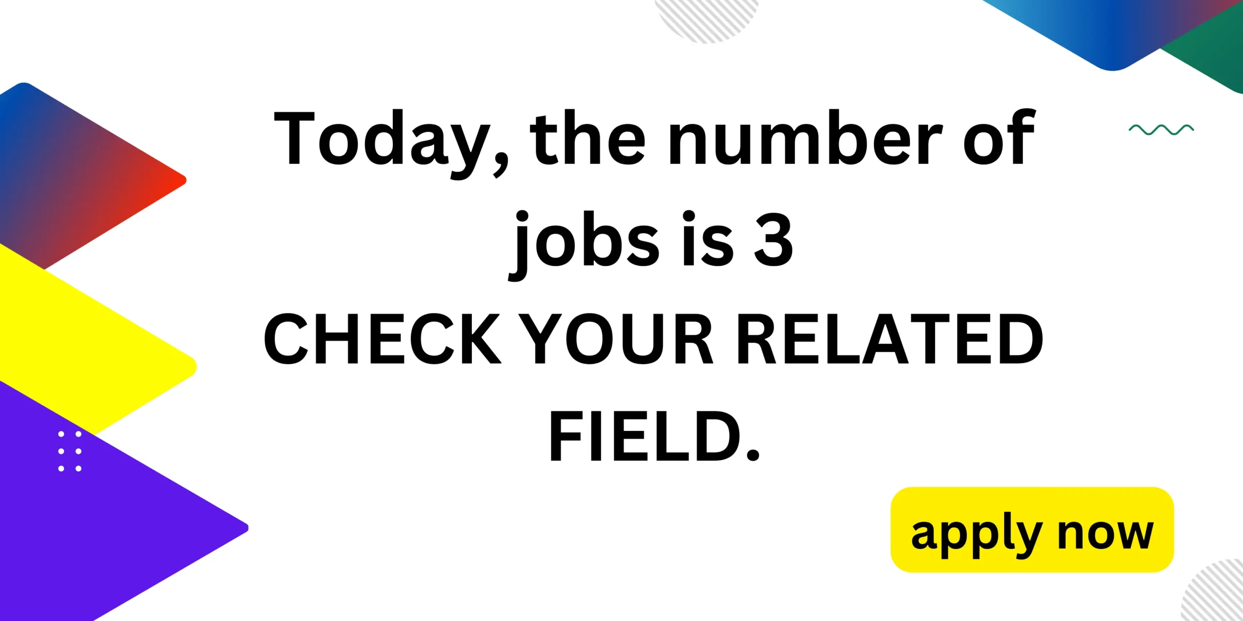 there are 3 jobs check here