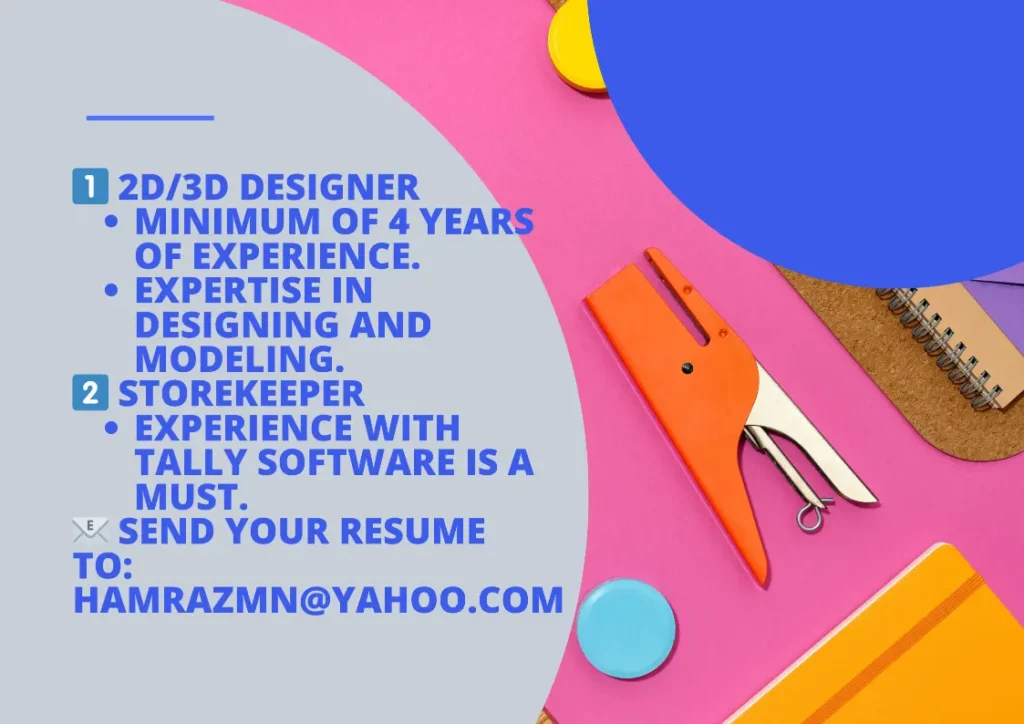 Diverse Career Opportunities Await You in Qatar! This jobs for 2D and 3D designer.