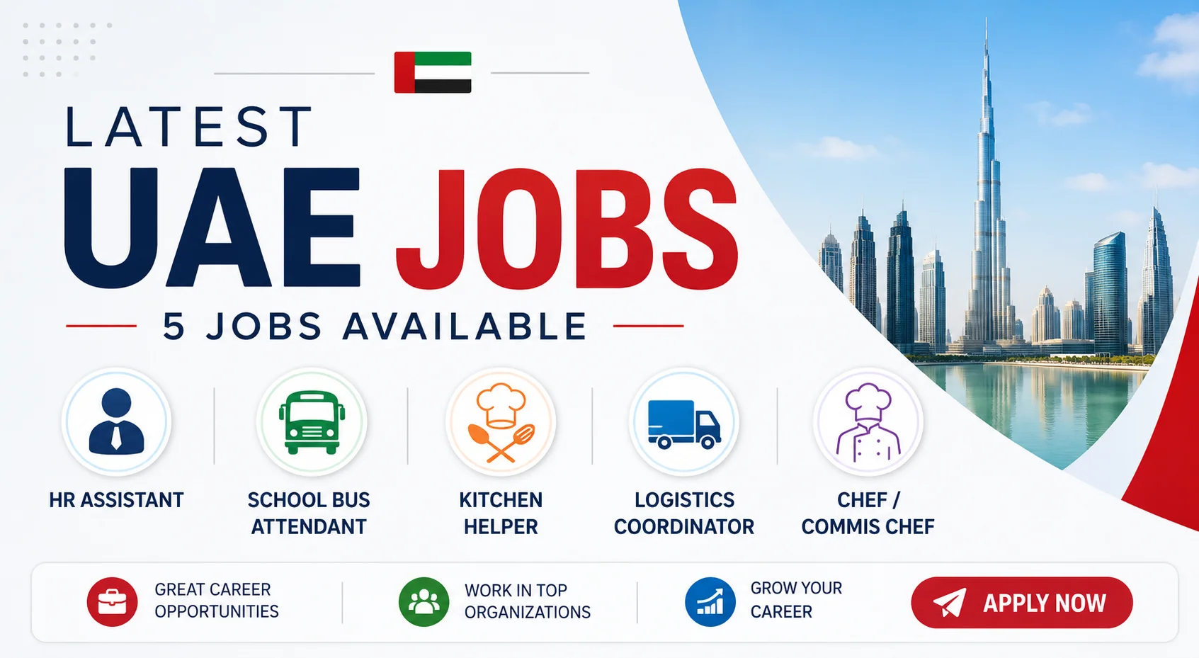 Latest UAE Jobs: HR, Driver, Chef, Logistics & More