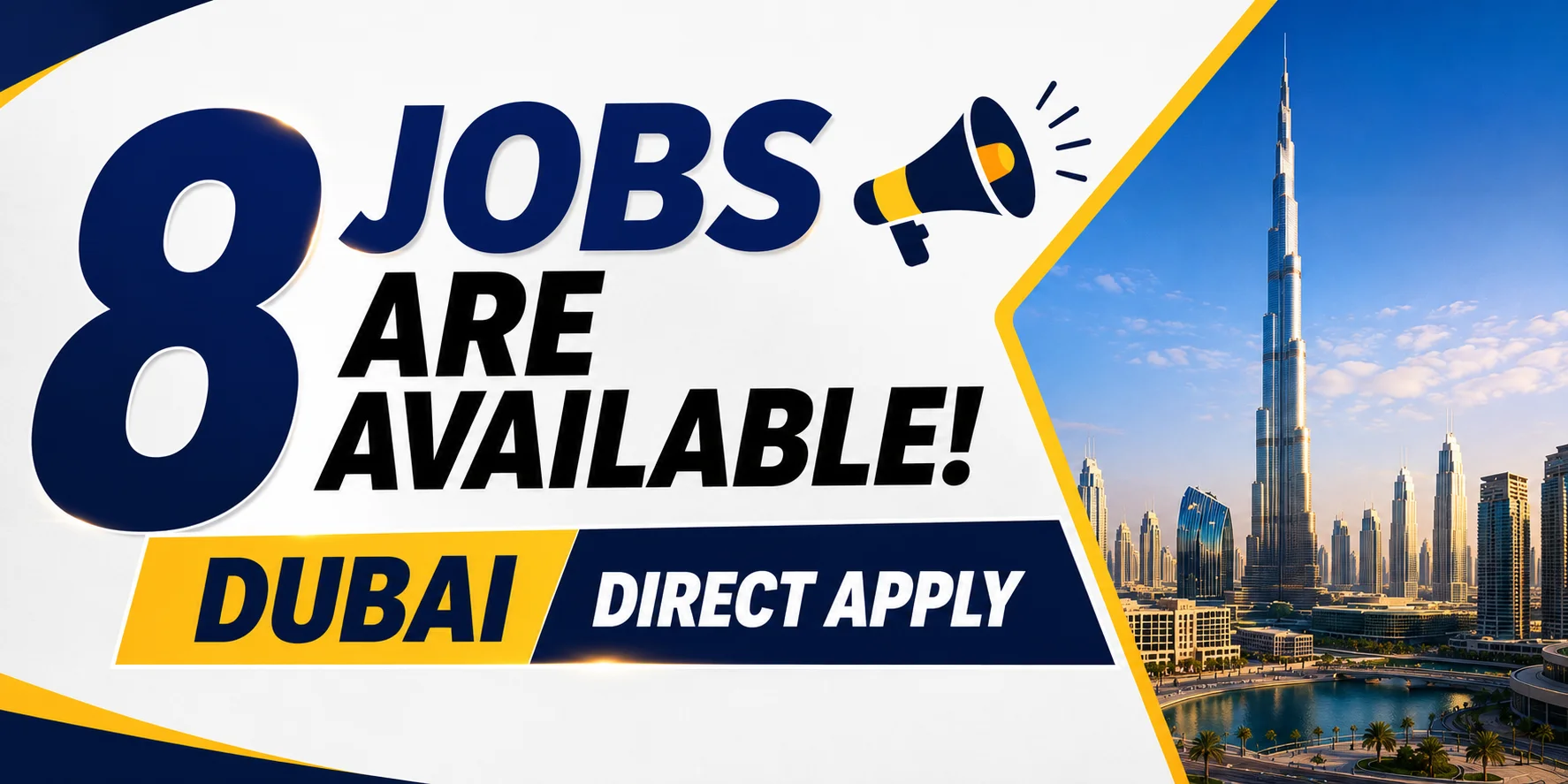 Eight UAE Job Vacancies in Dubai